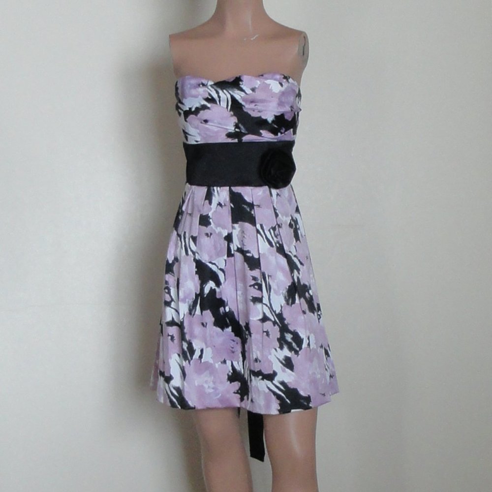 Speechless Print Strapless Dress sz 3